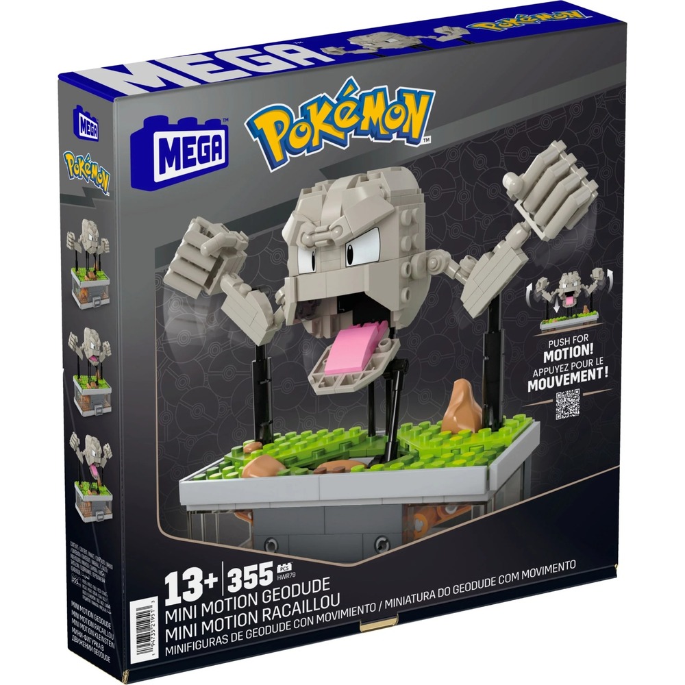 MEGA POKEMON MINI MOTION RACAILLOU  HWR79 355 PIECES NEW SEALED